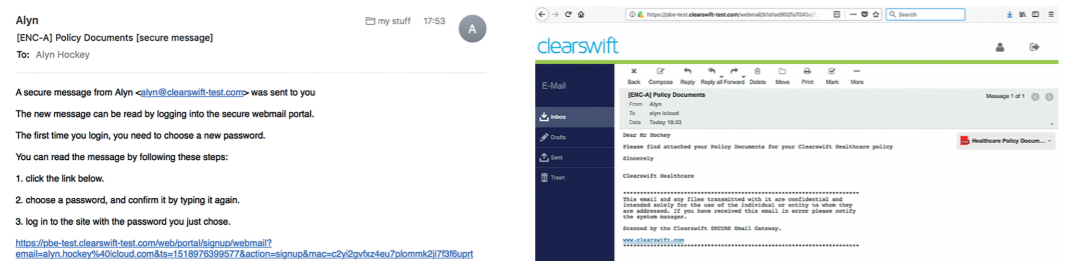 Clearswift Portal Image