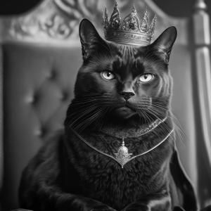 Cat with crown